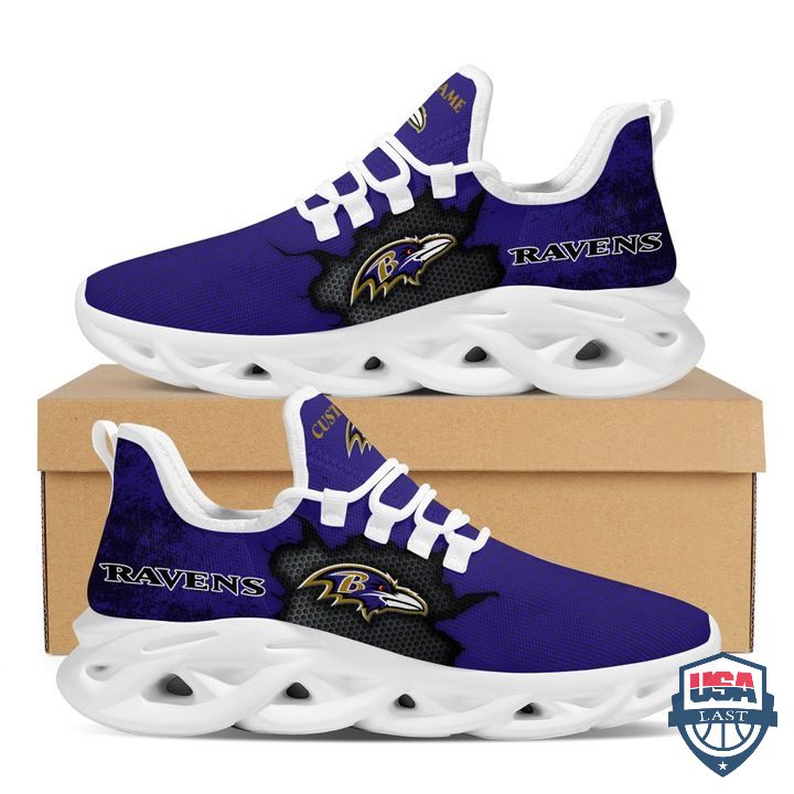 JWFancy Baltimore Ravens Max Soul Shoes Sneakers For Men And Women