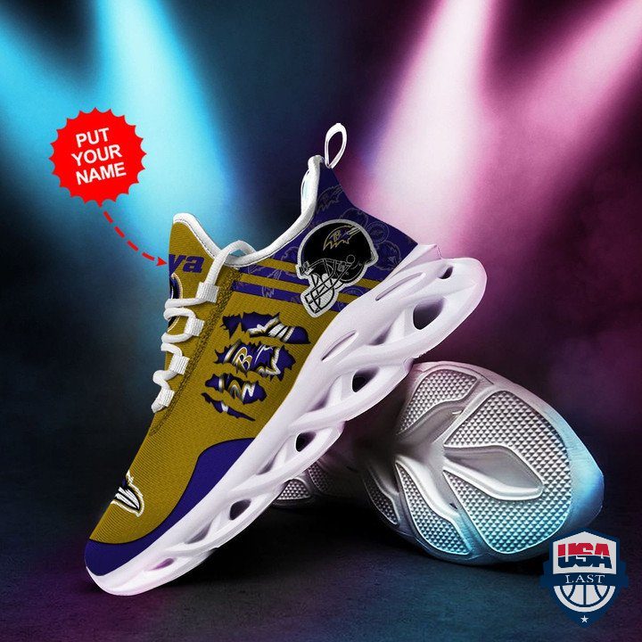 JWFancy Baltimore Ravens Max Soul Shoes Sneakers For Men And Women