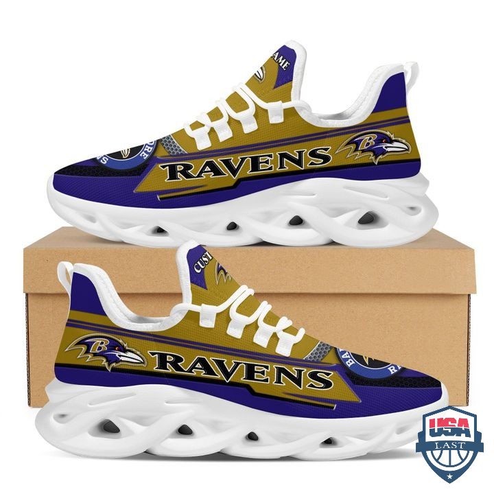 JWFancy Baltimore Ravens Max Soul Shoes Sneakers For Men And Women