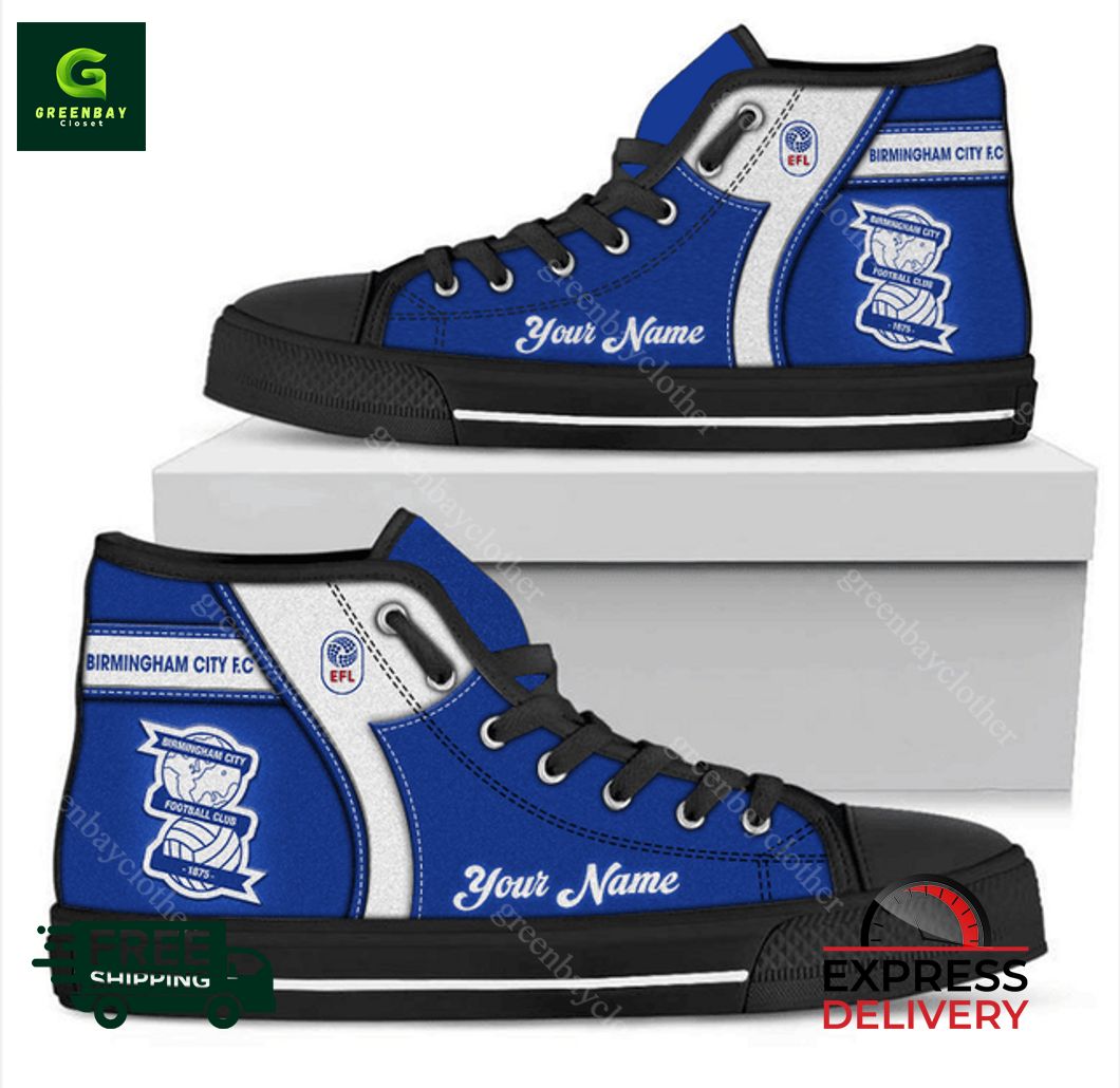 JWFancy Birmingham City High Top Canvas Sneakers Shoes For Men And Women
