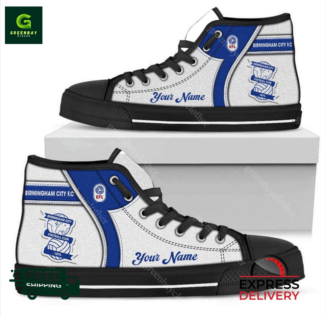 JWFancy Birmingham City High Top Canvas Sneakers Shoes For Men And Women