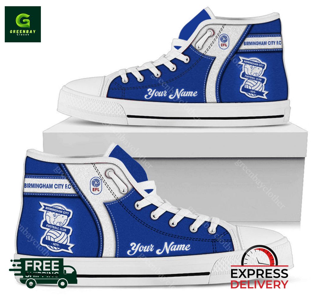 JWFancy Birmingham City High Top Canvas Sneakers Shoes For Men And Women