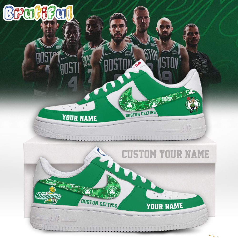 JWFancy Boston Celtics Air Low-Top Sneakers Shoes For Men And Women