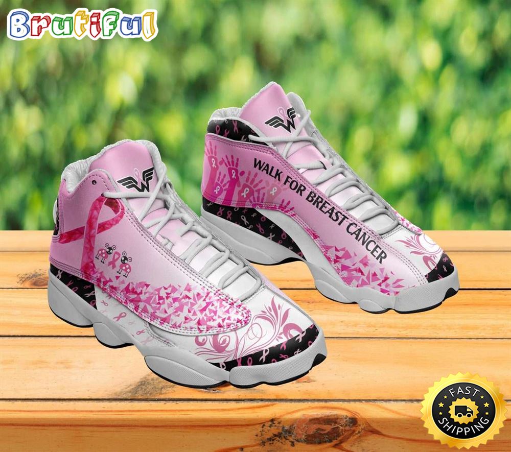 JWFancy Breast Cancer Awareness AJ13 Sneakers Shoes For Men And Women