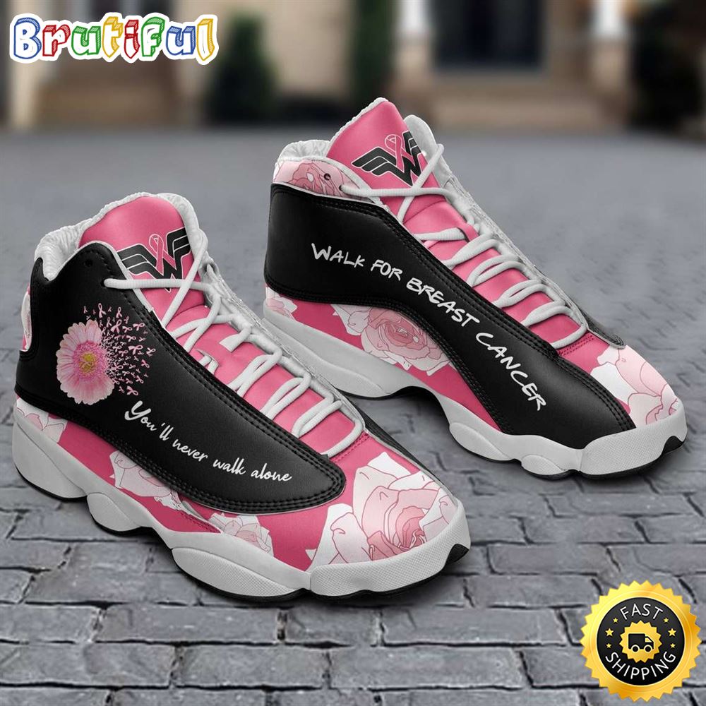 JWFancy Breast Cancer Awareness AJ13 Sneakers Shoes For Men And Women