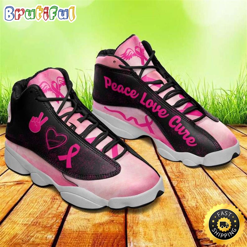 JWFancy Breast Cancer Awareness AJ13 Sneakers Shoes For Men And Women