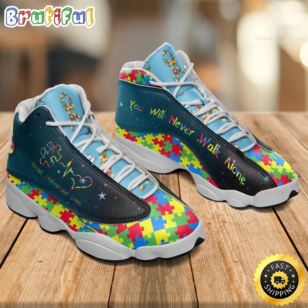 JWFancy Breast Cancer Awareness AJ13 Sneakers Shoes For Men And Women