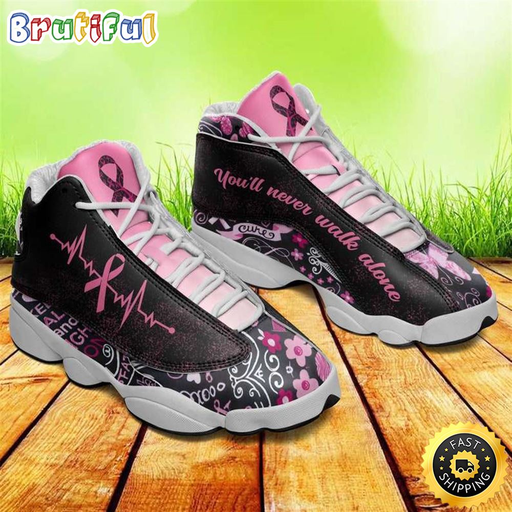JWFancy Breast Cancer Awareness AJ13 Sneakers Shoes For Men And Women