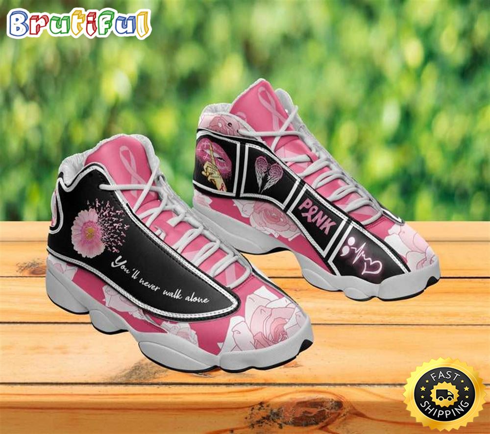 JWFancy Breast Cancer Awareness AJ13 Sneakers Shoes For Men And Women