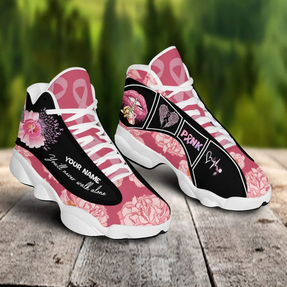 JWFancy Breast Cancer Awareness AJ13 Sneakers Shoes For Men And Women