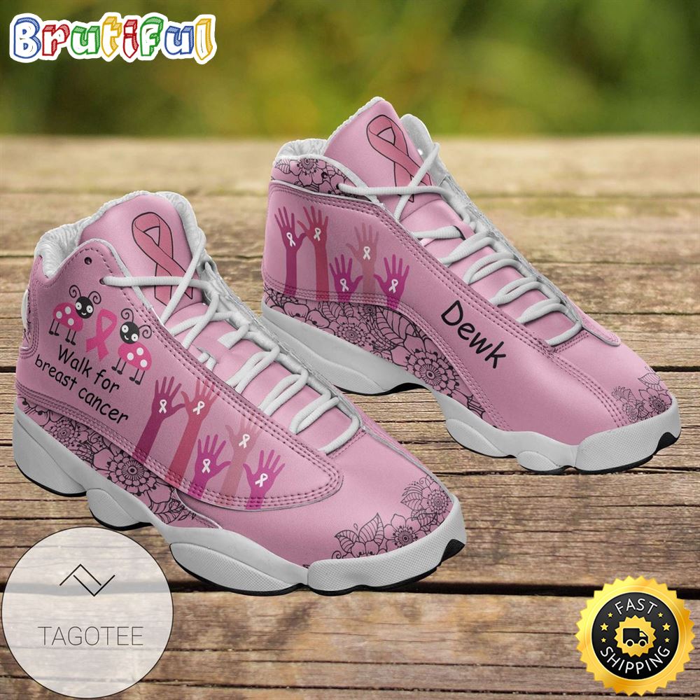 JWFancy Breast Cancer Awareness AJ13 Sneakers Shoes For Men And Women