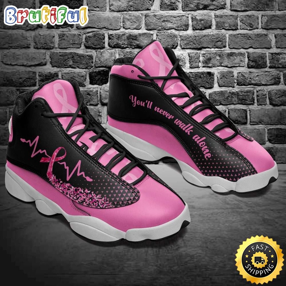JWFancy Breast Cancer Awareness AJ13 Sneakers Shoes For Men And Women