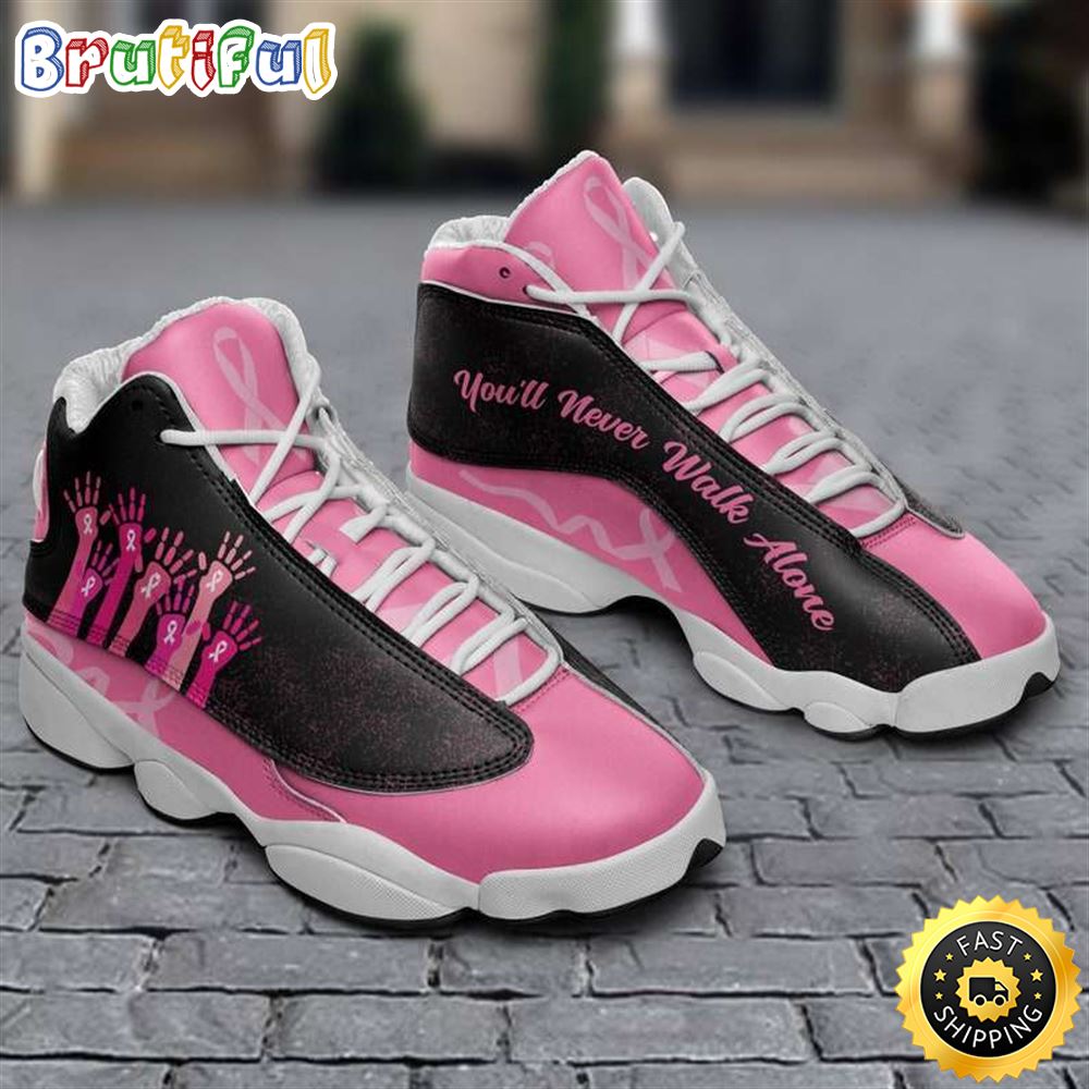 JWFancy Breast Cancer Awareness AJ13 Sneakers Shoes For Men And Women