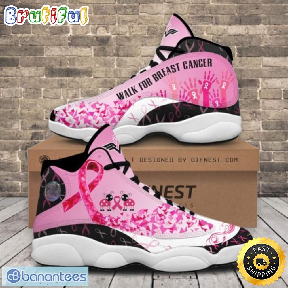JWFancy Breast Cancer Awareness AJ13 Sneakers Shoes For Men And Women