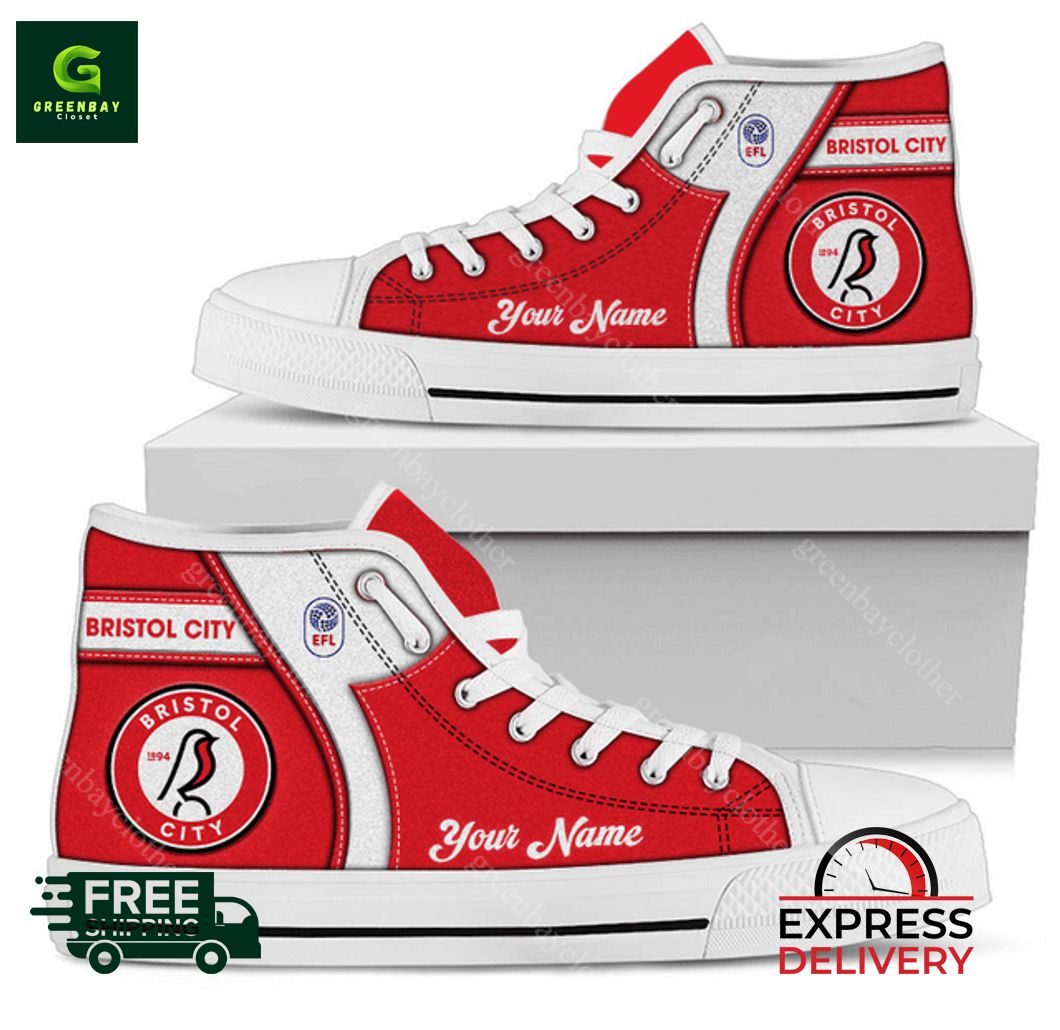 JWFancy Bristol City High Top Canvas Sneakers Shoes For Men And Women
