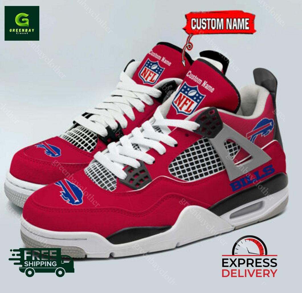 JWFancy Buffalo Bills AJ4 Sneakers Shoes For Men And Women