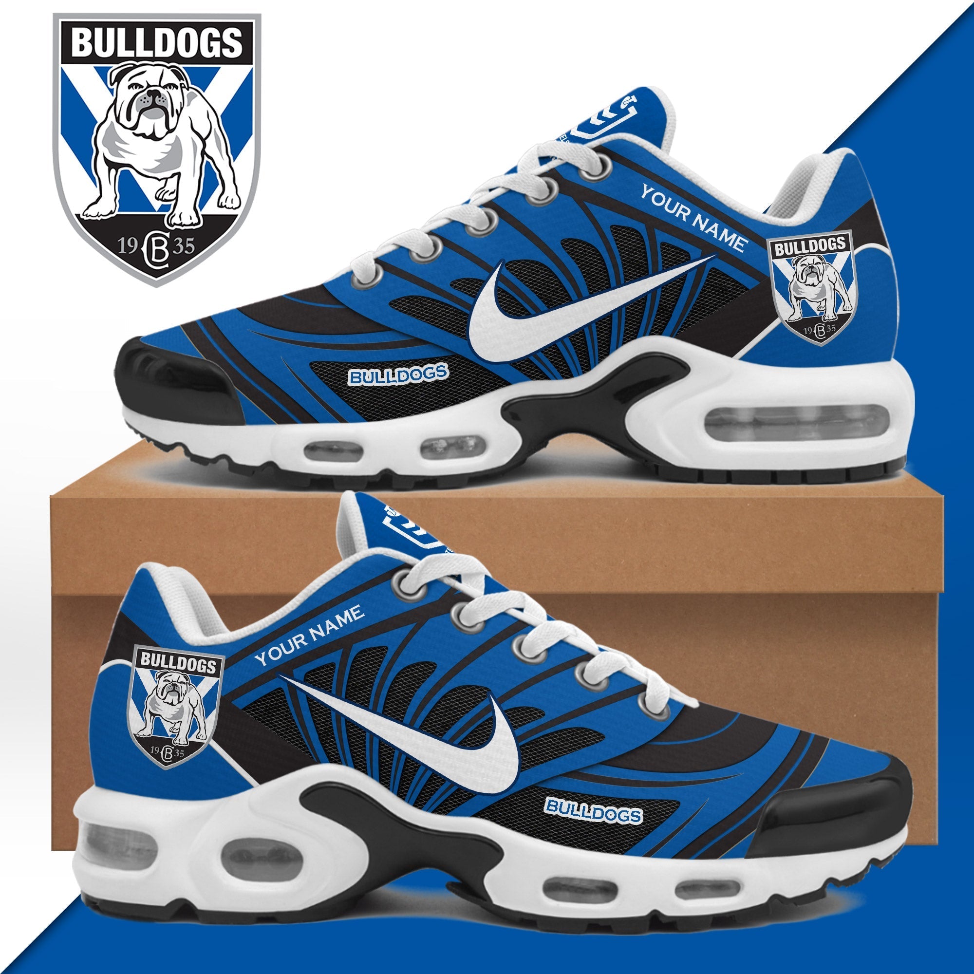 JWFancy Canterbury Bulldogs TN Shoes Sneakers For Men And Women