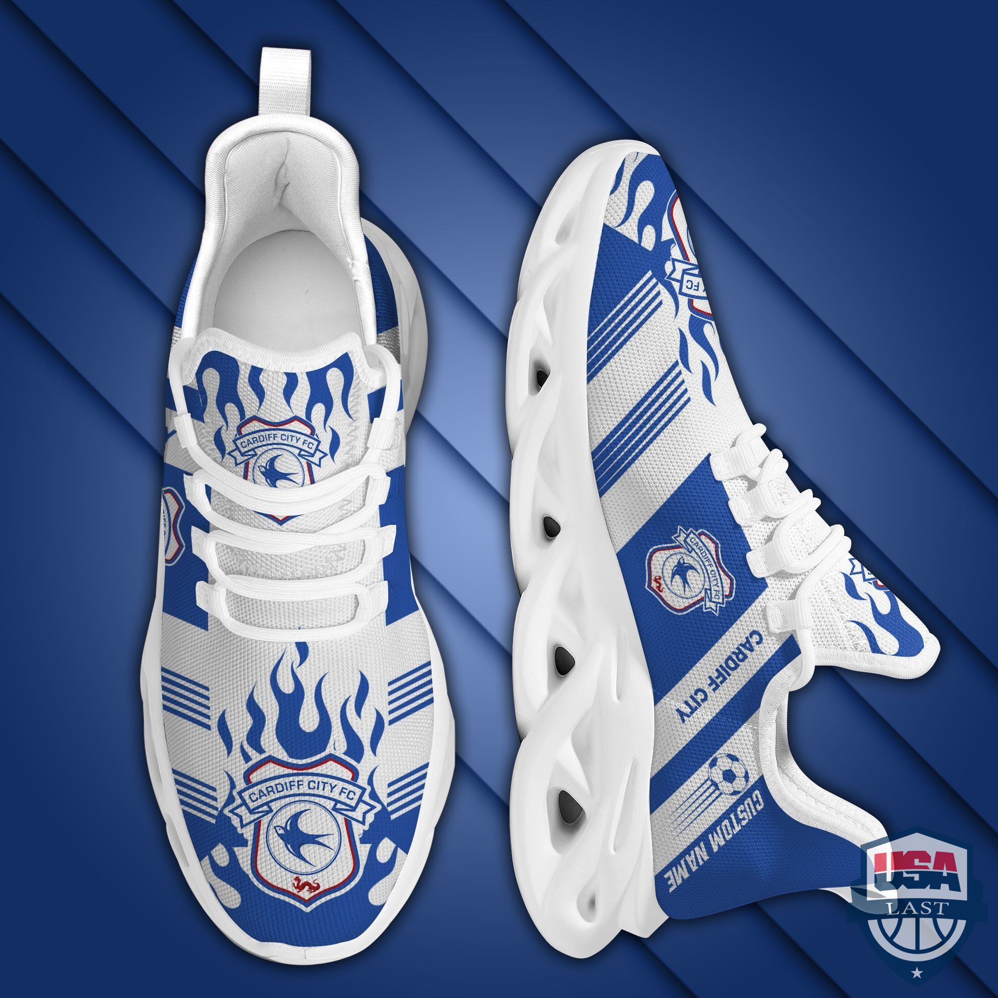 JWFancy Cardiff City  Max Soul Shoes Sneakers For Men And Women
