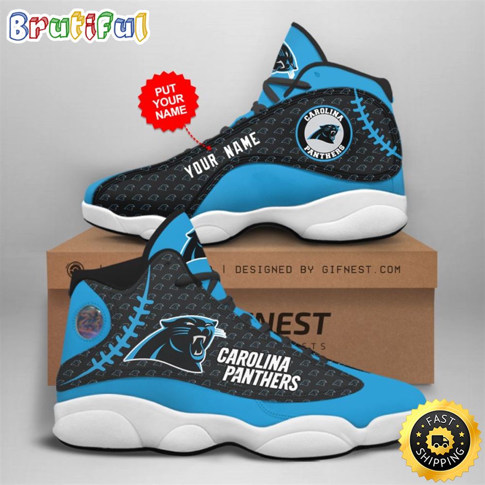 JWFancy Carolina Panthers AJ13 Sneakers Shoes For Men And Women