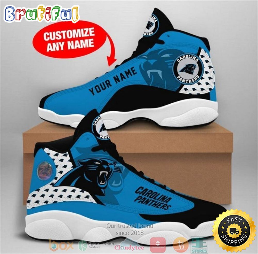 JWFancy Carolina Panthers AJ13 Sneakers Shoes For Men And Women