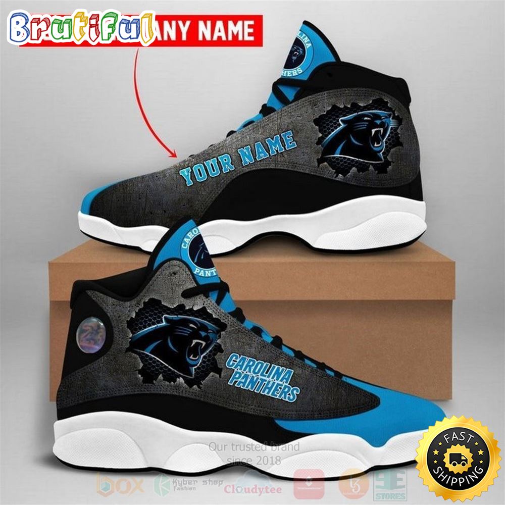 JWFancy Carolina Panthers AJ13 Sneakers Shoes For Men And Women