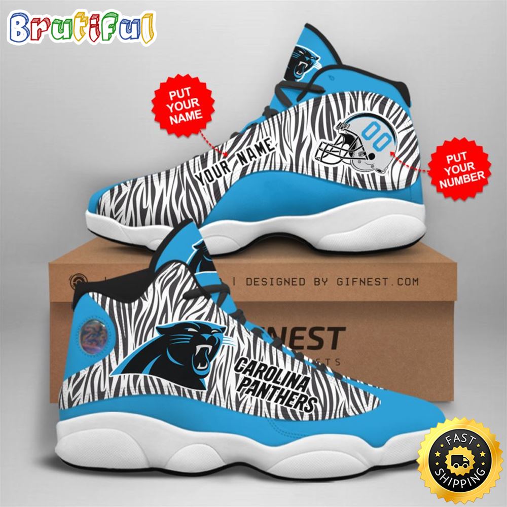 JWFancy Carolina Panthers AJ13 Sneakers Shoes For Men And Women