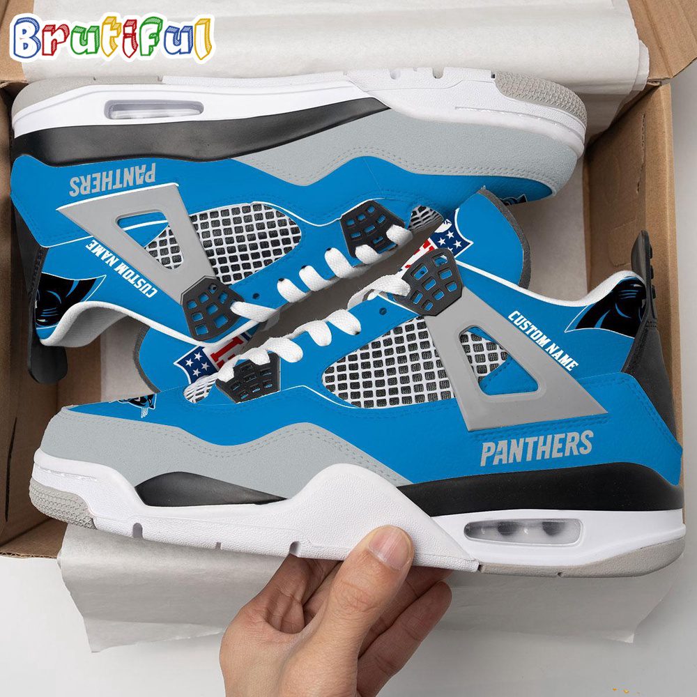 JWFancy Carolina Panthers AJ4 Sneakers Shoes For Men And Women
