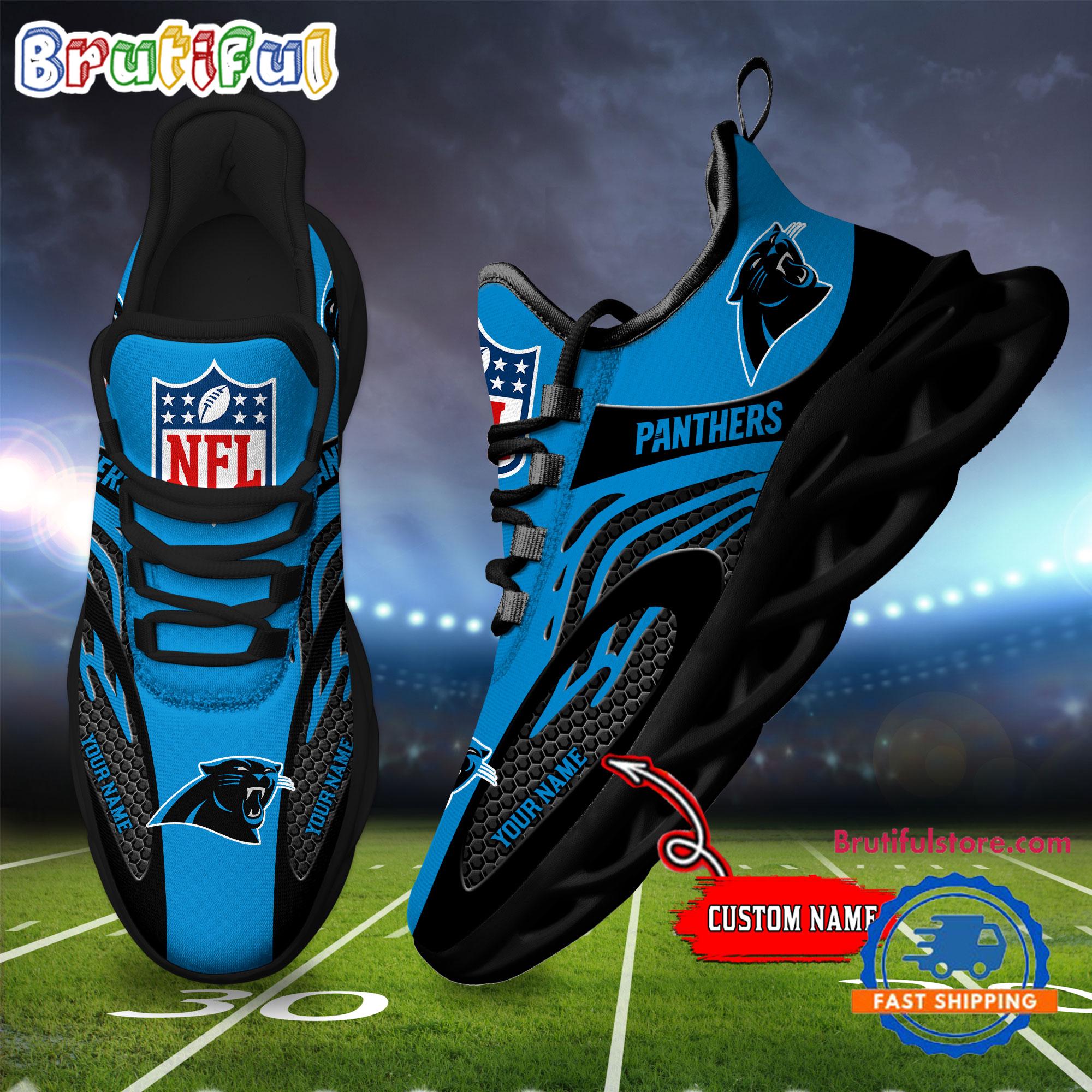 JWFancy Carolina Panthers Max Soul Shoes Sneakers For Men And Women