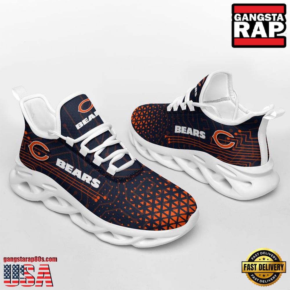 JWFancy Chicago Bears Electrical Circuit Max Soul Shoes Sneakers For Men And Women