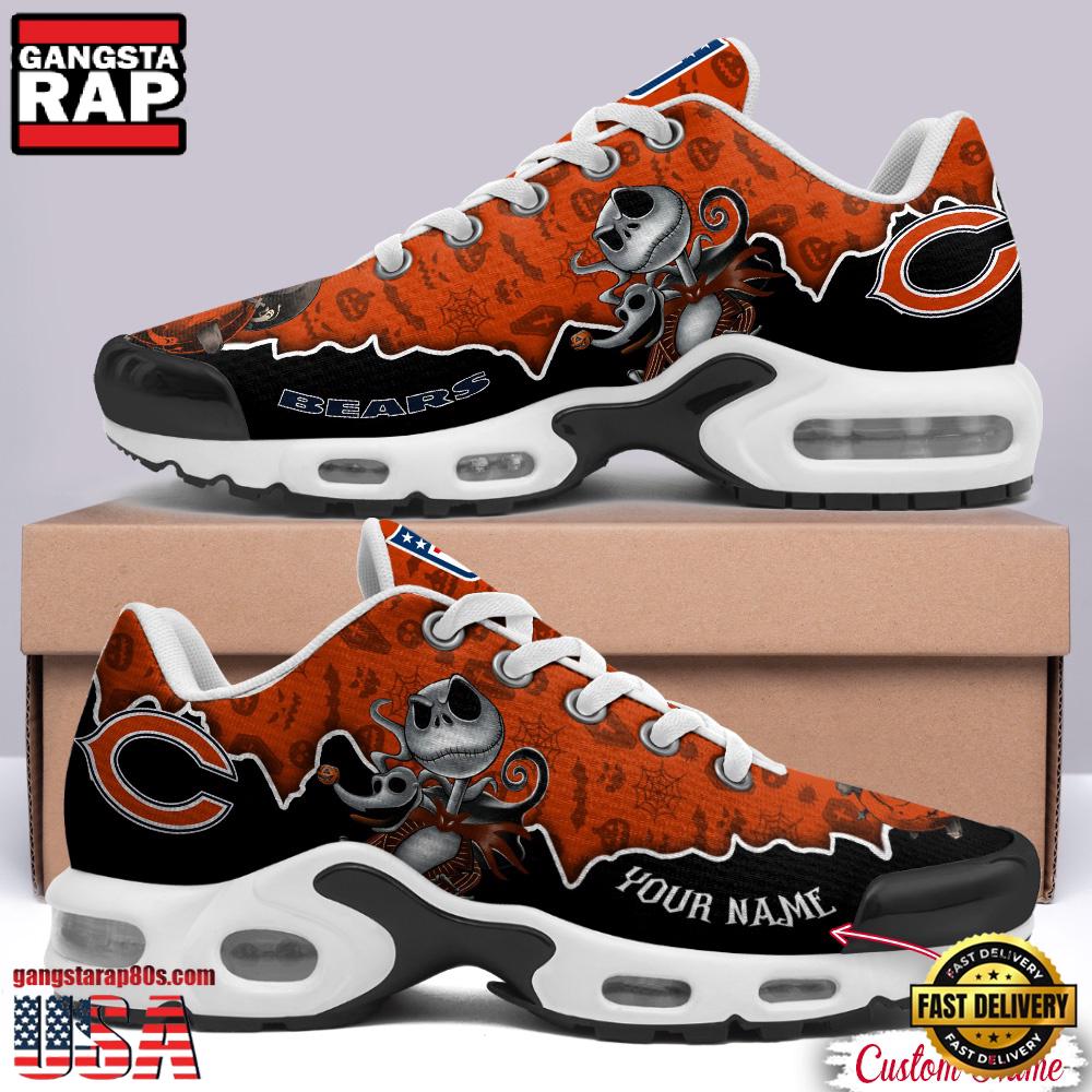 JWFancy Chicago Bears Jack Skellington Max Soul Shoes Sneakers For Men And Women