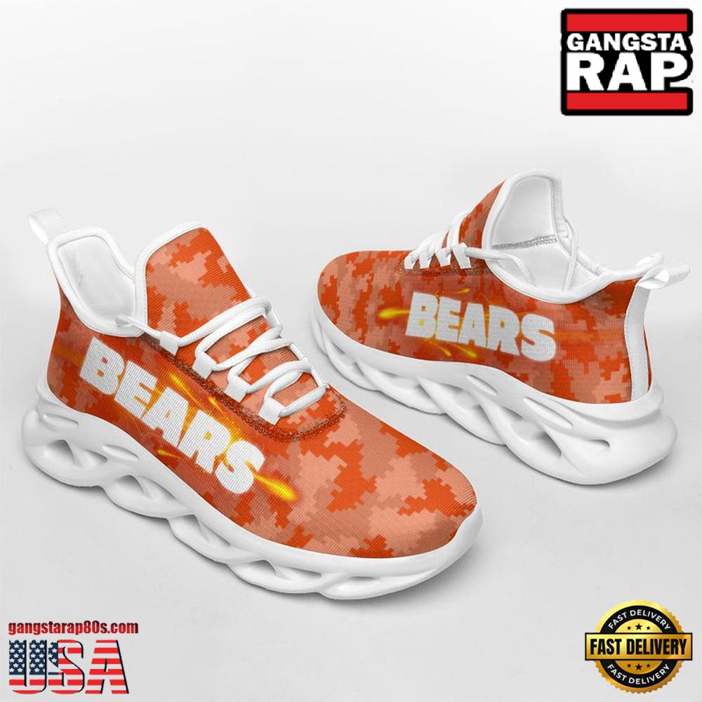 JWFancy Chicago Bears Knitted Camouflage Max Soul Shoes Sneakers For Men And Women