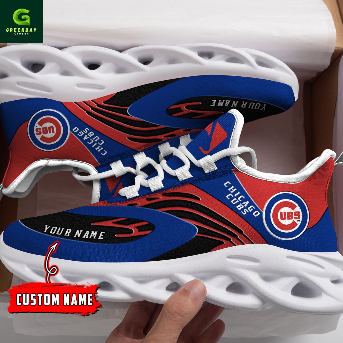 JWFancy Chicago Cubs Max Soul Shoes Sneakers For Men And Women