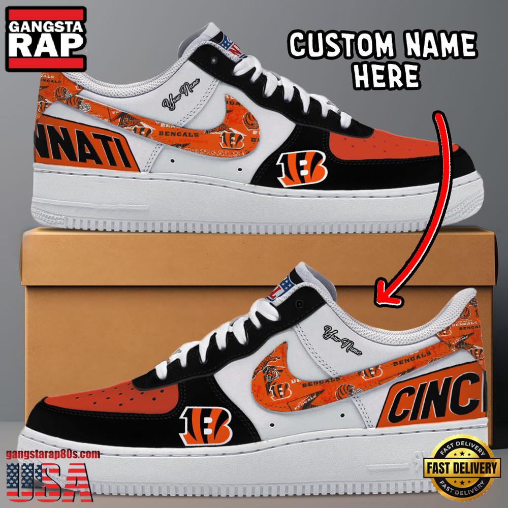 JWFancy Cincinnati Bengals Air Low-Top Sneakers Shoes For Men And Women