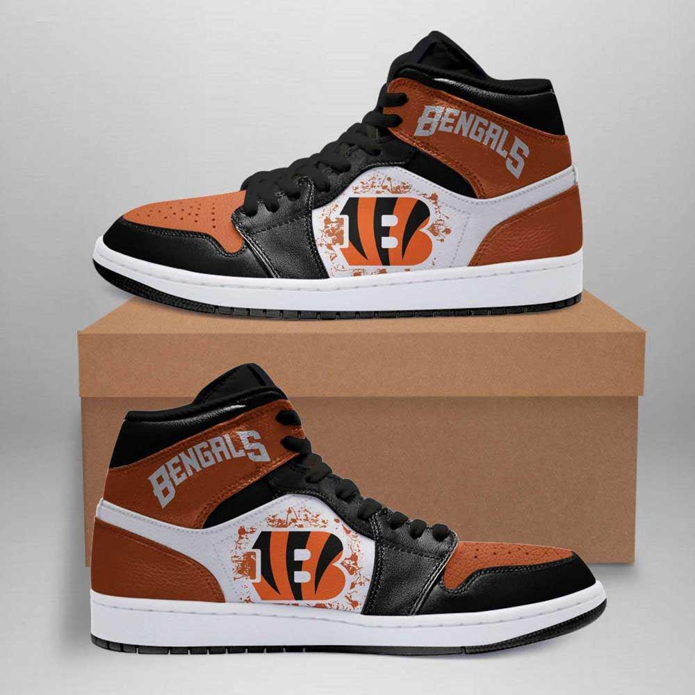 JWFancy Cincinnati Bengals AJ1 High Sneakers Shoes For Men And Women