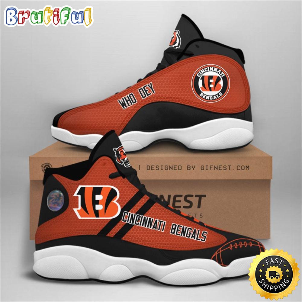 JWFancy Cincinnati Bengals AJ13 Sneakers Shoes For Men And Women