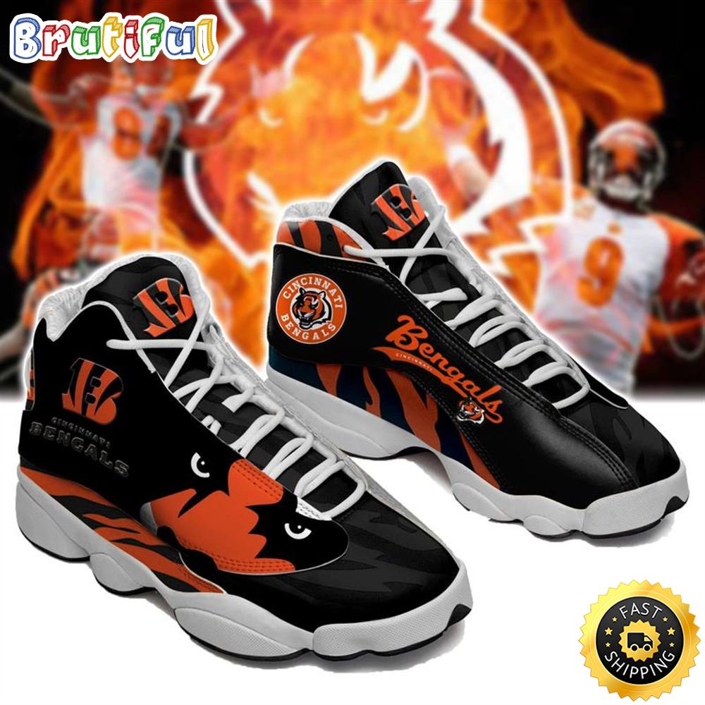 JWFancy Cincinnati Bengals AJ13 Sneakers Shoes For Men And Women