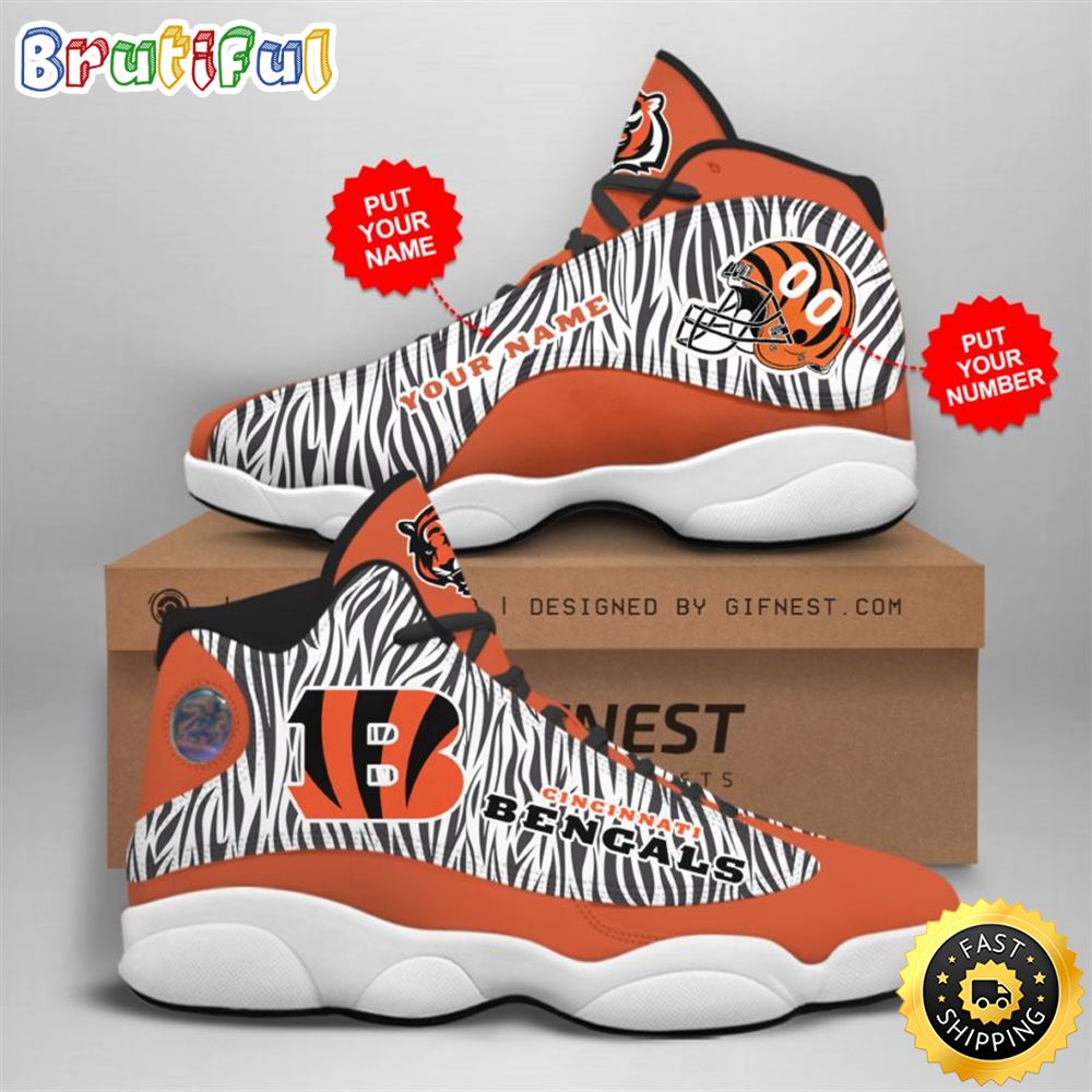 JWFancy Cincinnati Bengals AJ13 Sneakers Shoes For Men And Women