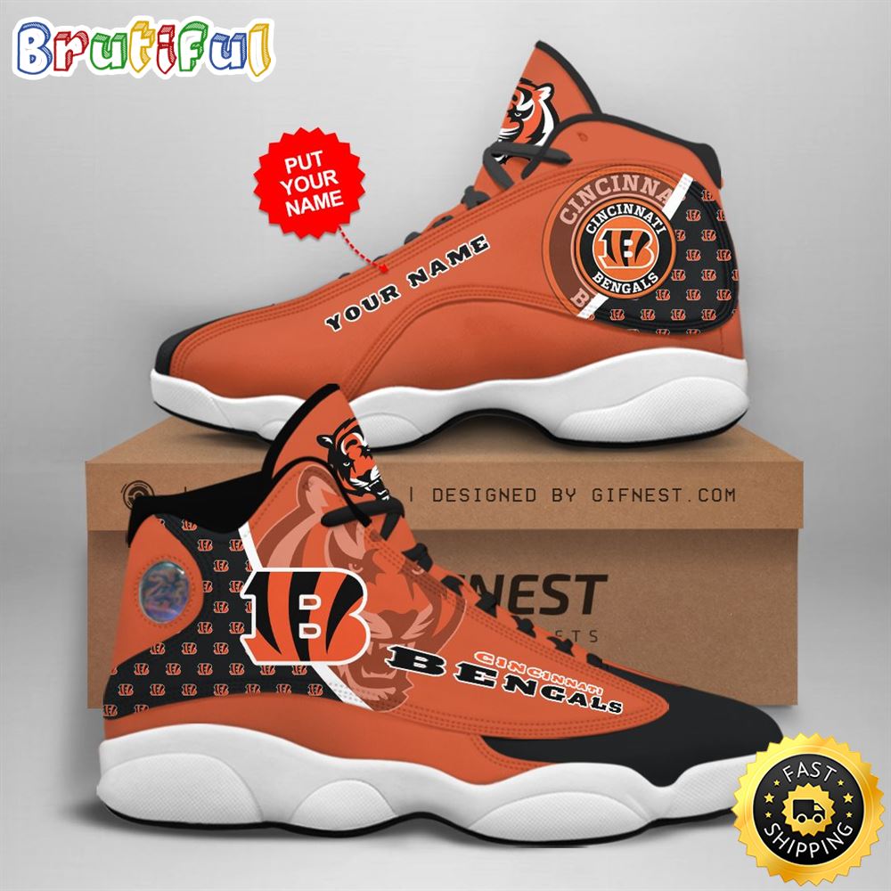 JWFancy Cincinnati Bengals AJ13 Sneakers Shoes For Men And Women