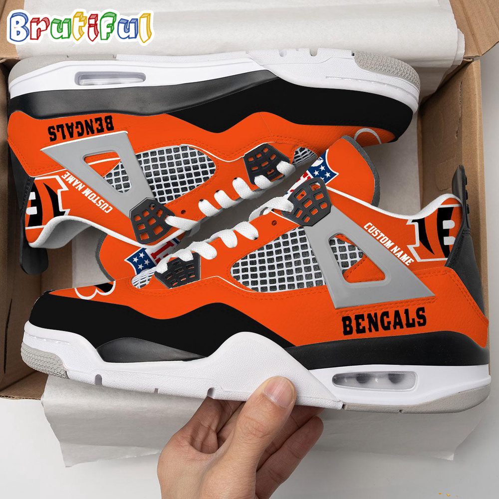 JWFancy Cincinnati Bengals AJ4 Sneakers Shoes For Men And Women