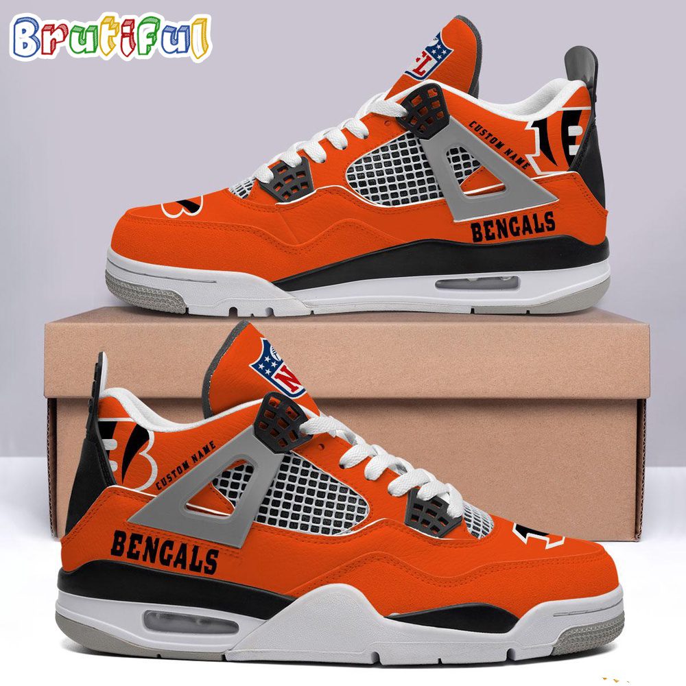 JWFancy Cincinnati Bengals AJ4 Sneakers Shoes For Men And Women