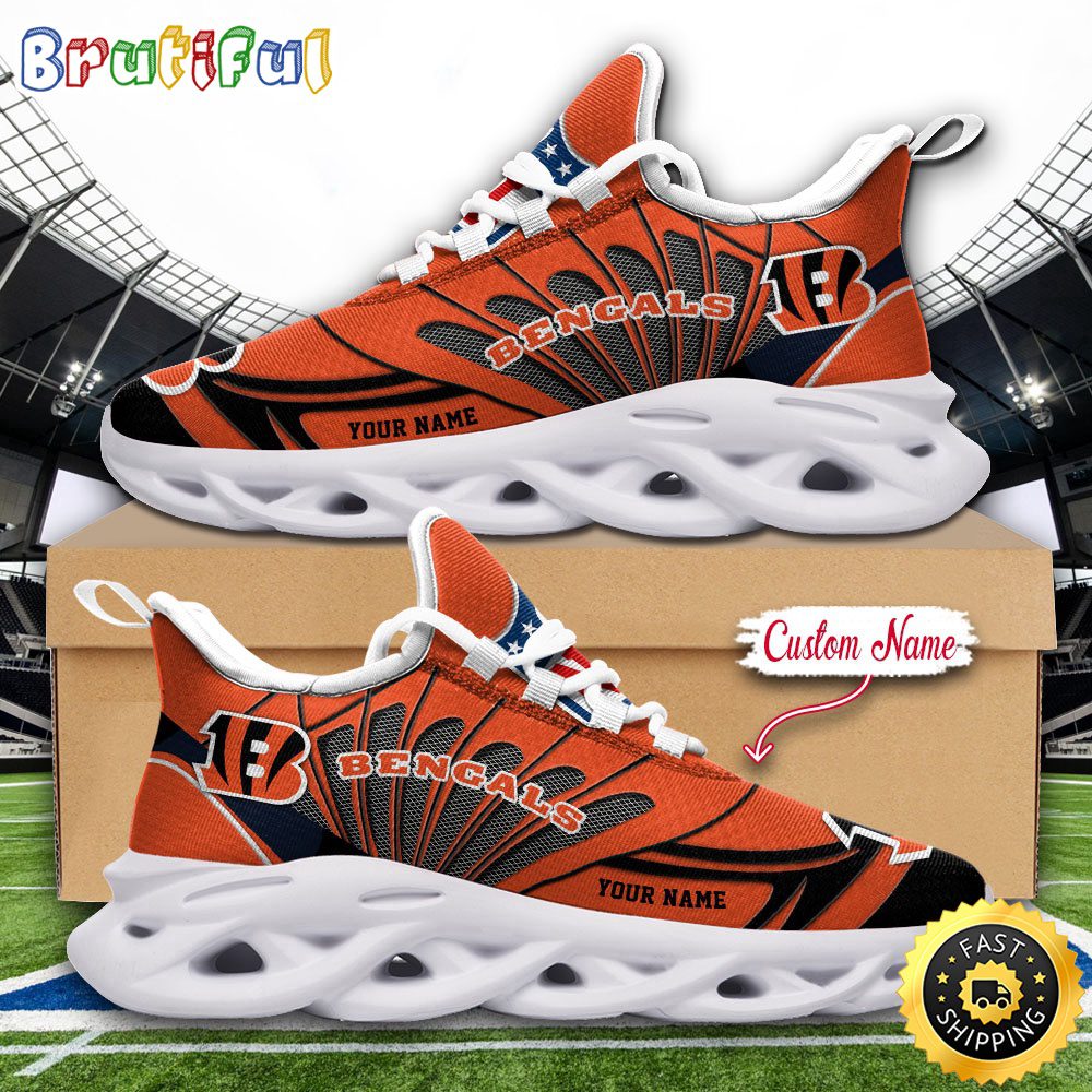 JWFancy Cincinnati Bengals Max Soul Shoes Sneakers For Men And Women
