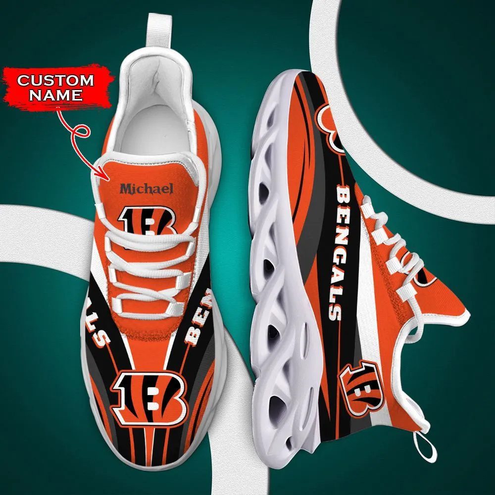 JWFancy Cincinnati Bengals Max Soul Shoes Sneakers For Men And Women