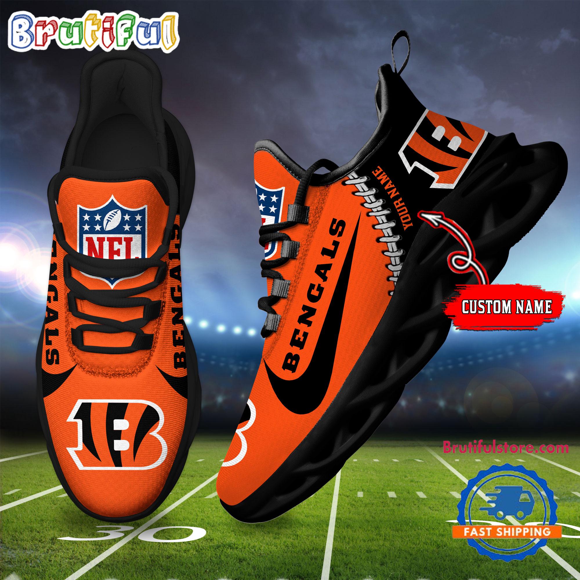JWFancy Cincinnati Bengals Max Soul Shoes Sneakers For Men And Women