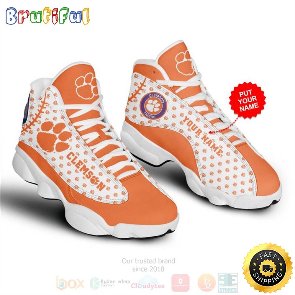 JWFancy Clemson Tigers AJ13 Sneakers Shoes For Men And Women