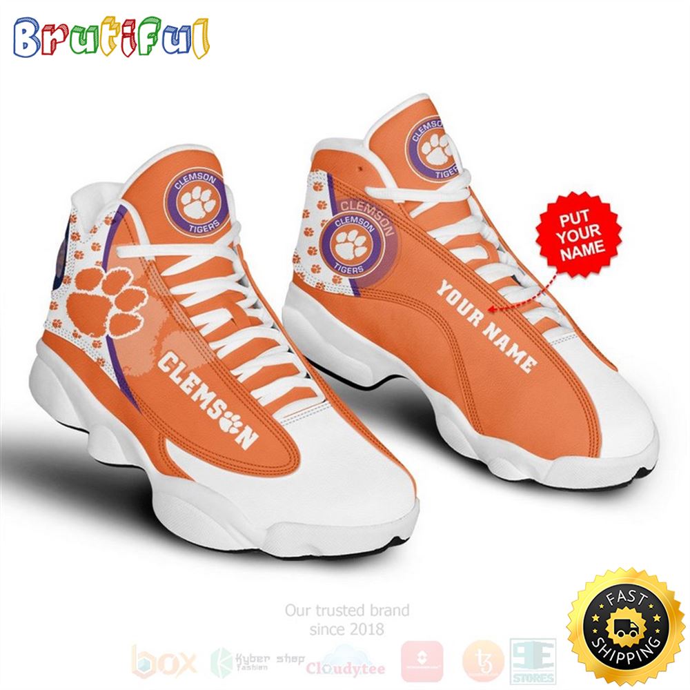 JWFancy Clemson Tigers AJ13 Sneakers Shoes For Men And Women