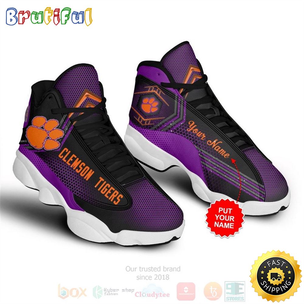 JWFancy Clemson Tigers AJ13 Sneakers Shoes For Men And Women
