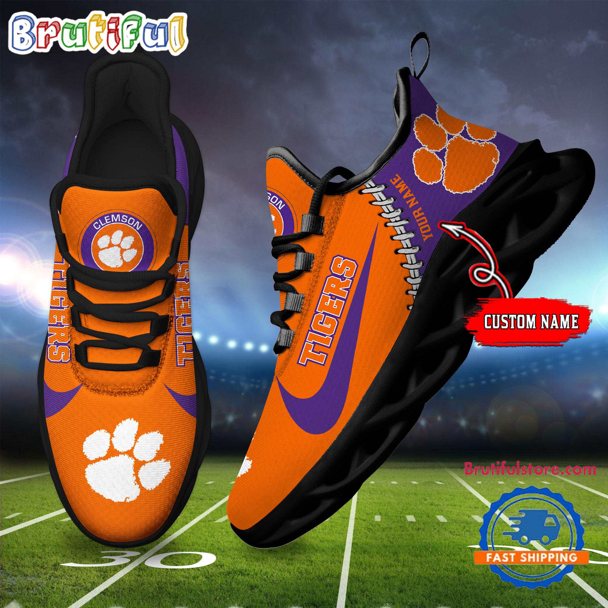 JWFancy Clemson Tigers Max Soul Shoes Sneakers For Men And Women