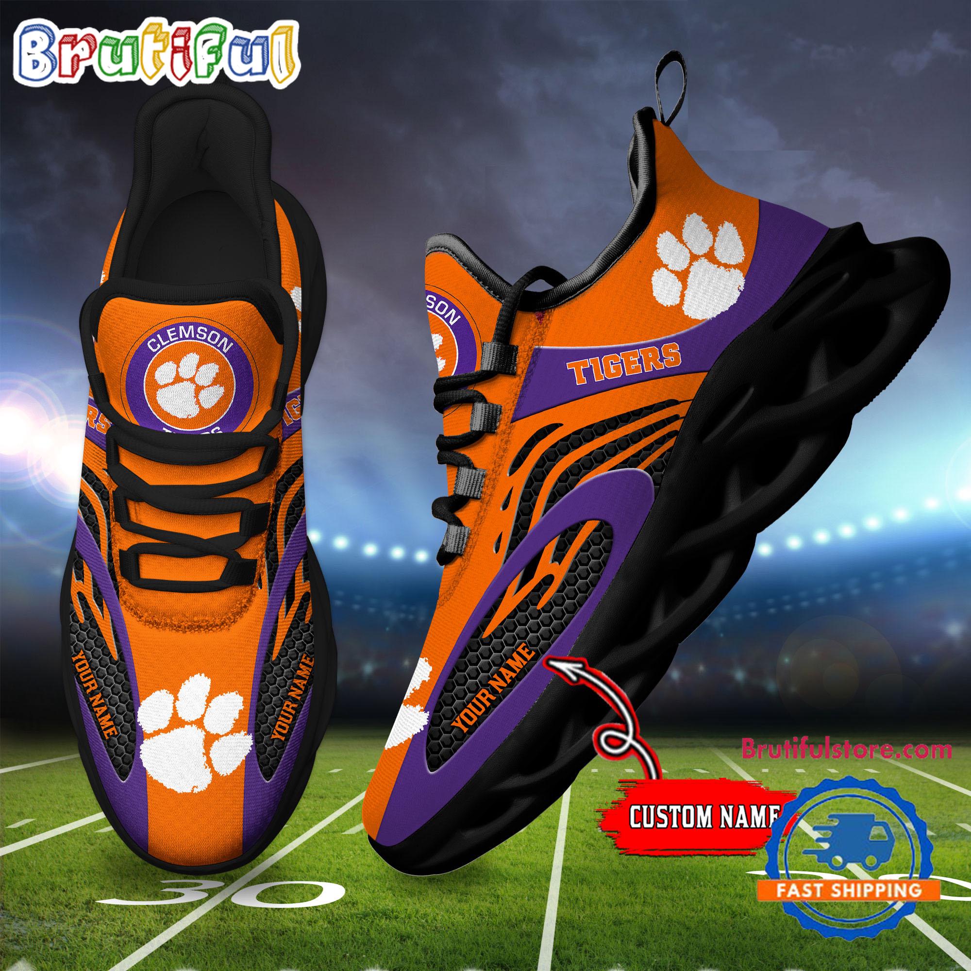 JWFancy Clemson Tigers Max Soul Shoes Sneakers For Men And Women