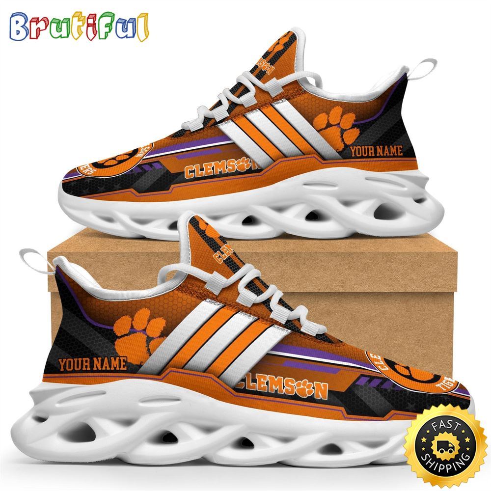 JWFancy Clemson Tigers Max Soul Shoes Sneakers For Men And Women
