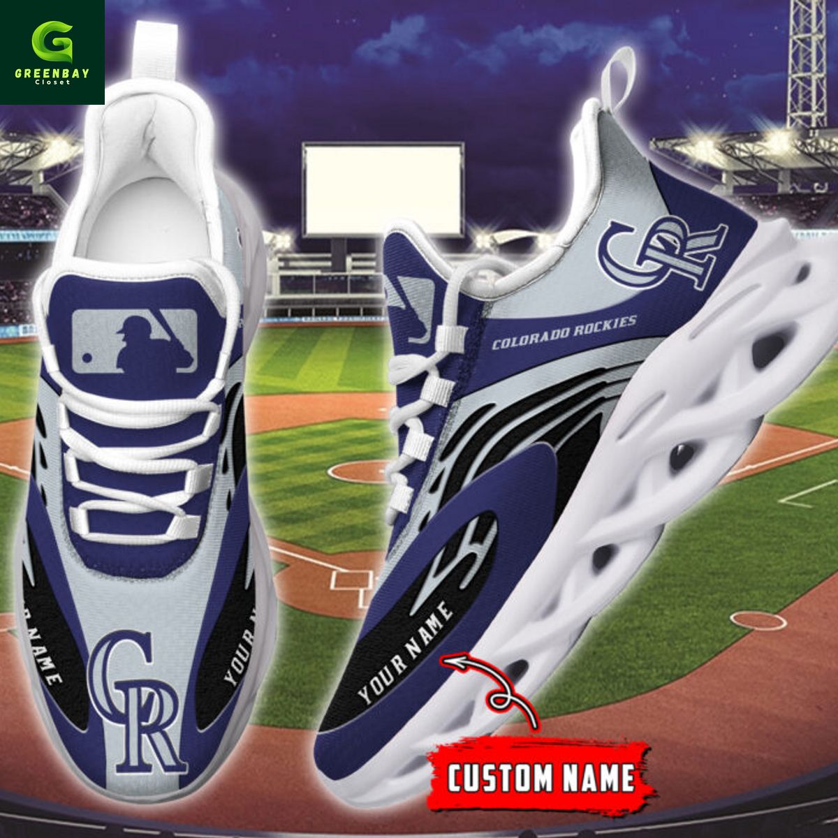 JWFancy Colorado Rockies Max Soul Shoes Sneakers For Men And Women